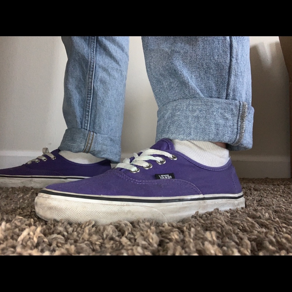 Bright purple classic vans